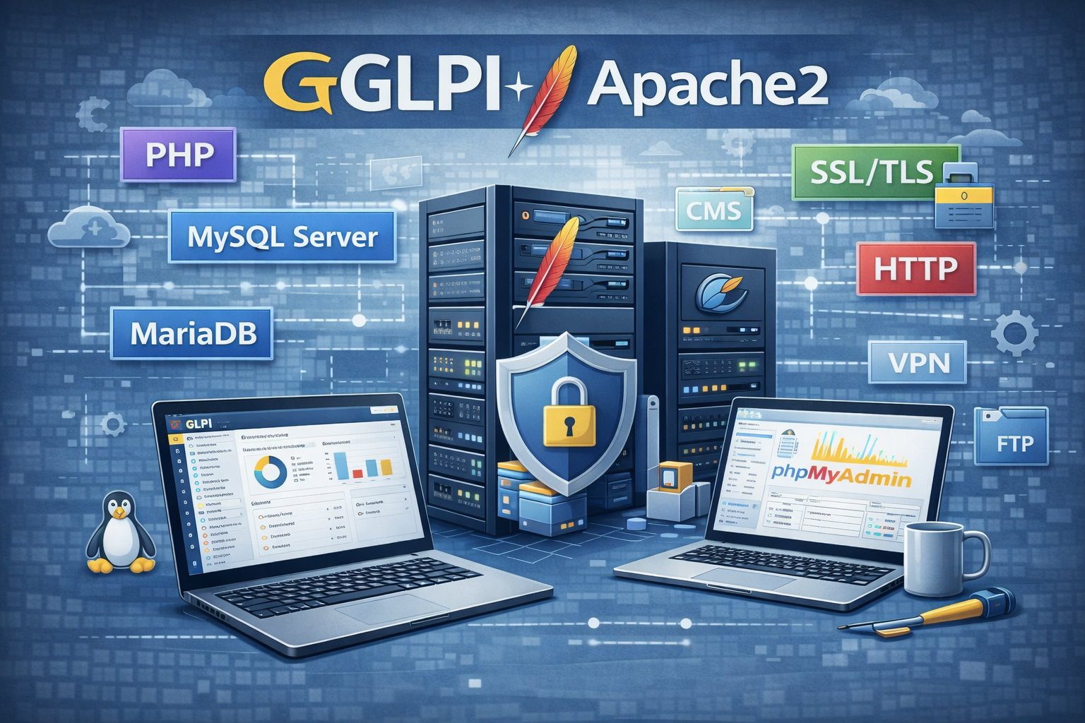 GLPI / Apache / MySQL / PhpMyAdmin